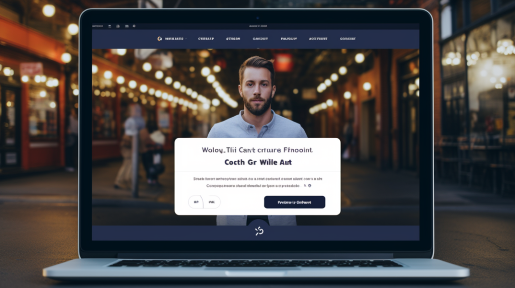 Sleek Website Interface with Lead-Generating Chatbot
